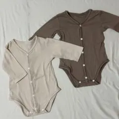 ベビー　薄長袖ロンパース　70cm 2着セット