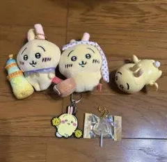 ちいかわ うさぎ ぬいぐるみキーホルダー お風呂グッズ 5点セット