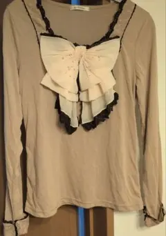 【美品】♡axes femmeビッグリボン長袖ブラウス M♡