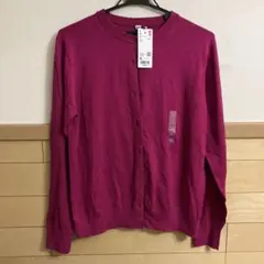 UNIQLO UVカット クルーネックカーディガン XL 12 Pink