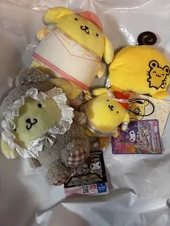 ポムポムプリン ぬいぐるみ　セット