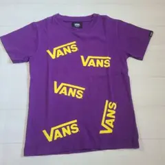 VANS キッズ ロゴ 半袖Tシャツ パープル 140cmのサムネイル