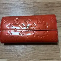Louis Vuitton エンボス長財布 オレンジ