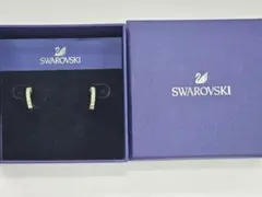 【美品】SWAROVSKI　スワロフスキー　フープピアス