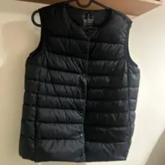 無印良品 軽量 ノーカラーベスト M ブラック