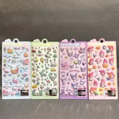 4枚セット ボンボンドロップシール 3Dシール