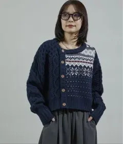 【新品未使用】FREAK'S STORE ショート カーディガン ニット