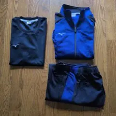 ミズノ　ジャージ　レディース　 上下　青　M