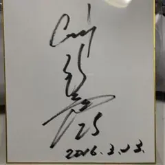新井貴浩　広島　直筆サイン入り色紙