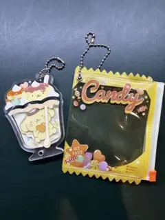 산리오 폼폼푸린 シークレットアクリルチャーム パフェ 100均お菓子