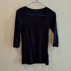 theory ネイビー 五分袖 Tシャツ