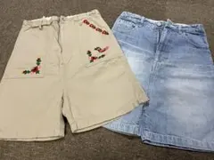 ブリックブラッカ　キッズ　女の子　140センチ　変形パンツ