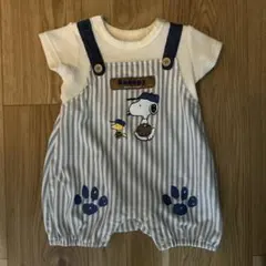 スヌーピー 半袖 ロンパース 70cm 美品 SNOOPY