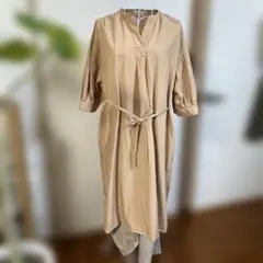 opaque.clipオペークドットクリップ❤︎ベージュ ワンピース 5部袖