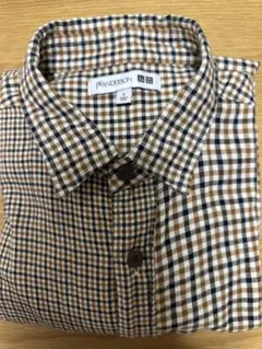 JW ANDERSON×UNIQLOチェック柄 長袖ネルシャツ Lサイズ