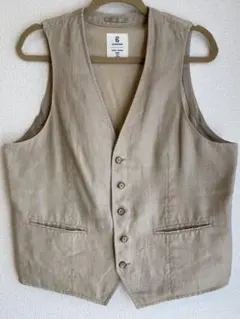 ベージュ スリーブレス ベスト