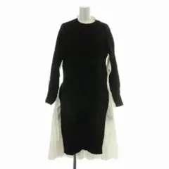sacai ロングワンピース　バックニット sacai サカイ 22SS Rug Jacquard Knit Dress ラグジャカード