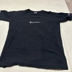 Champion 黒 Tシャツ ロゴ入り
