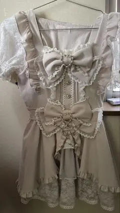 LIZLISAセットアップフロントカシュクールBIGリボンセットアップ