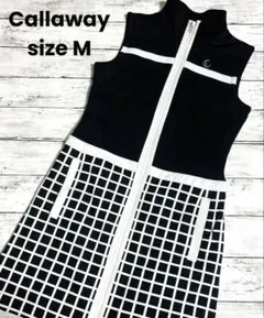 キャロウェイ　M　ワンピース　ノースリーブ　ゴルフワンピ　裏地　Callaway