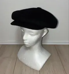 L 美品 KANGOL キャスケット ハンチングキャップ ベレー帽 ブラック 黒