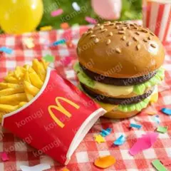マクドナルド ハンバーガー＆ポテト ストラップ セットのサムネイル