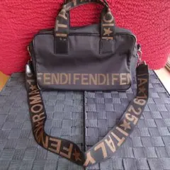 FENDI FFトート ショルダー ヴィンテージ黒 赤 緑 青 黄 茶 希少