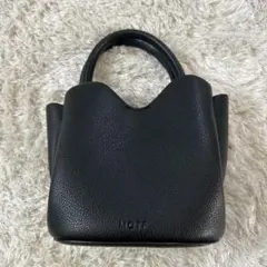 MOTF ブラックレザー ハンドバッグ