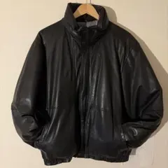 80s Eddie Bauer lether down jacket.のサムネイル