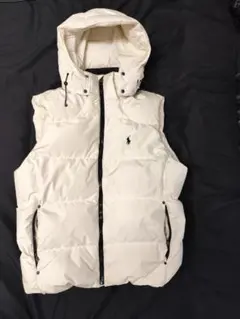 ラルフローレン　ダウンベスト　ホワイト