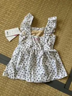 新品タグ付き　マリクレール　 花柄 水着 ワンピース 女の子　130cm