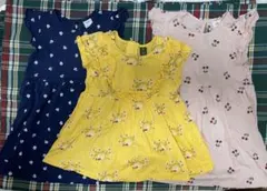 ワンピース 3点セット　モイモルン 80cm h&m 12-18m 女の子のサムネイル