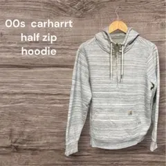 00s Vintage Carhartt ハーフジップフーディ L