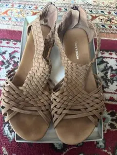 MODE KAORI 編み込みウェッジサンダル