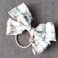 ナチュラルヘアゴム ハンドメイド