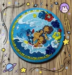 ディズニー 刺繍缶バッジ スティッチ