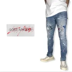 LOST ANGELS JOSHUA ヴィンテージ加工スキニーデニムパンツ - メルカリ