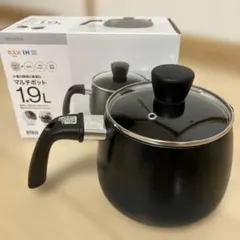 ニトリ マルチポット 1.9L 片手鍋 ガス火 IH 100V 200Vのサムネイル