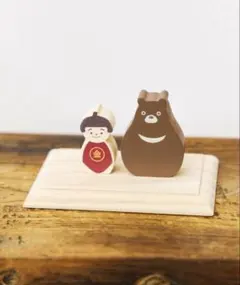 サリュ こどもの日 金太郎とくまのオブジェのサムネイル