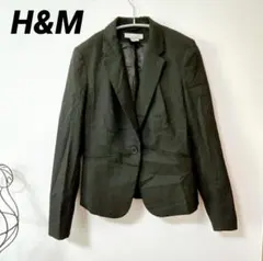 H&M ブラック 黒シングルボタンジャケット 【M】卒業式　就活　入園式