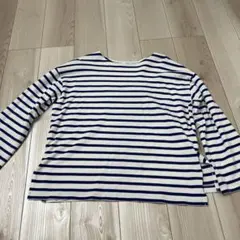 LOWRYSFARM 青白長袖ボーダーカットソー