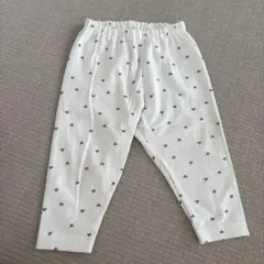 UNIQLO ユニクロ　ハート柄 ホワイトパンツ ベビーボトムス　80cm
