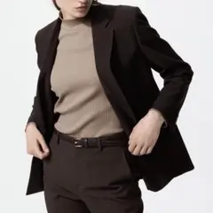 リブハイネックt ユニクロ