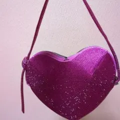 ZARA　ハートシャイニーバック完売商品　美品　匿名配送　パーティ　オケージョン