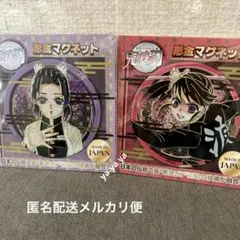 【匿名配送】鬼滅の刃　彫金マグネット　胡蝶しのぶ　栗花落カナヲ　新品未開封