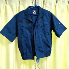 新品Z-DRAGON 空調服 半袖 74010 ネイビー M ファン・ケーブル付のサムネイル