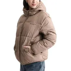 美品　ロキシー　蓄熱機能中綿　ダウンジャケット　エコバック　ROXYのサムネイル