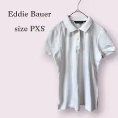 【エディーバウアー】白　ポロシャツ　半袖　XS　シンプル　春夏のサムネイル