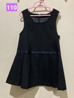 セレモニー　フォーマルワンピース　紺色　ネイビー　110cm