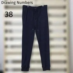 美品！Drawing Numbers ウール リブイージーパンツ 38 柄